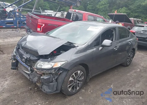 2013 Honda Civic Ex from USA, damaged, VIN 2HGFB2F87DH537738